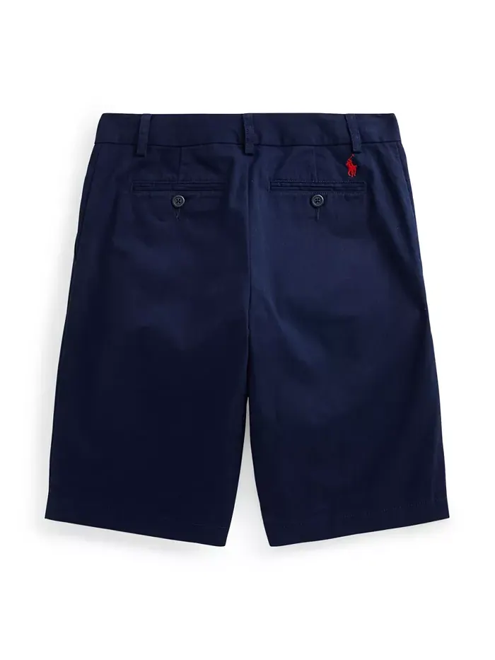 Прямые шорты из стретч-ткани для мальчиков-подростков Big Boys Polo Ralph Lauren — изображение 5 из 6, темно-синий