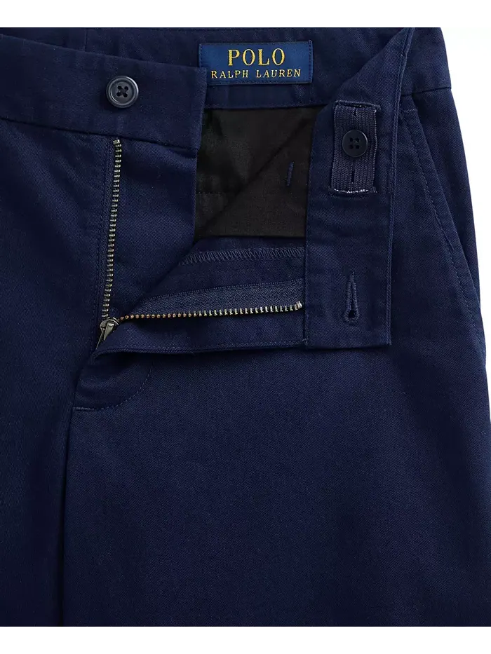 Прямые шорты из стретч-ткани для мальчиков-подростков Big Boys Polo Ralph Lauren — изображение 6 из 6, темно-синий