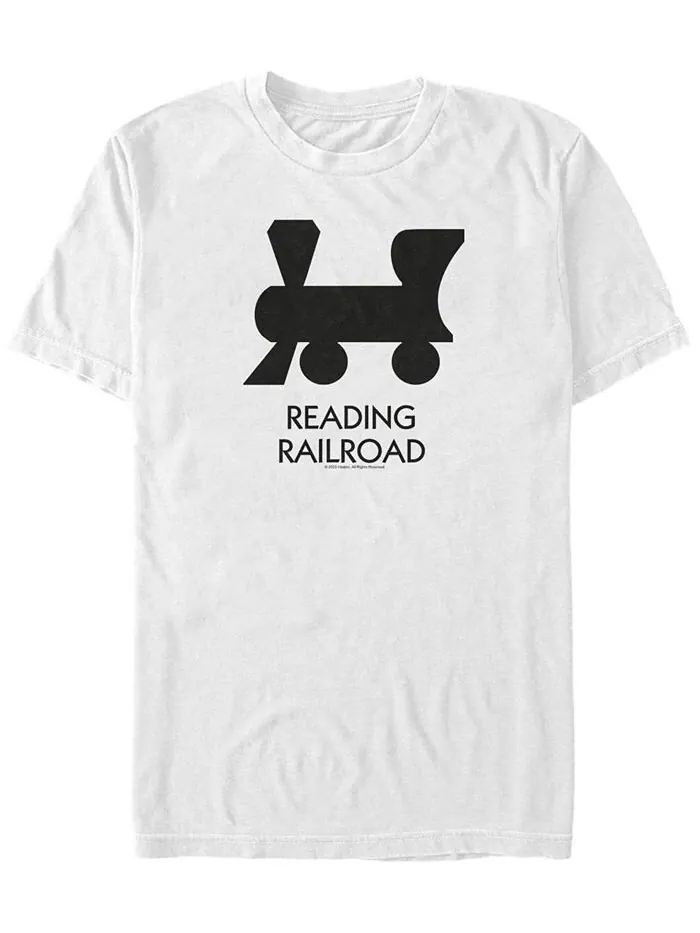 Мужская футболка Reading Railroad с короткими рукавами и круглым вырезом Fifth Sun — изображение 1 из 1, белый