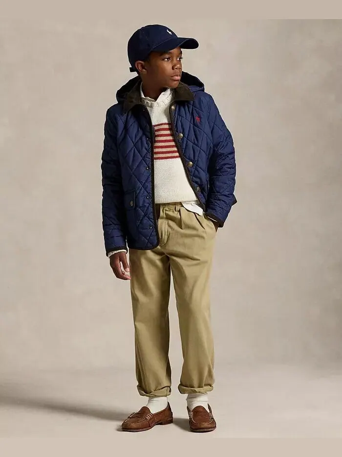 Куртка с капюшоном Big Boys Polo Ralph Lauren — изображение 2 из 4, темно-синий