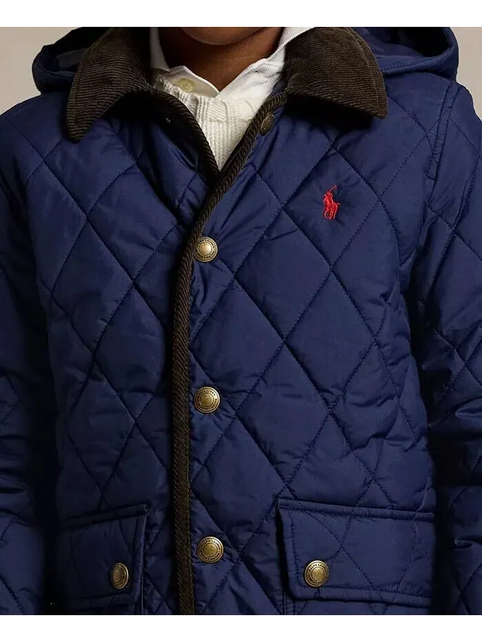Куртка с капюшоном Big Boys Polo Ralph Lauren — изображение 3 из 4, темно-синий