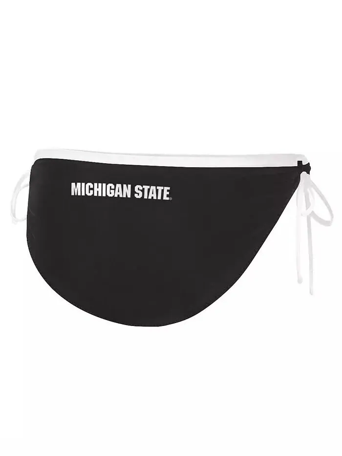 Женские черные плавки бикини Michigan State Spartans Perfect Match G-Iii 4Her By Carl Banks — изображение 3 из 3, черный