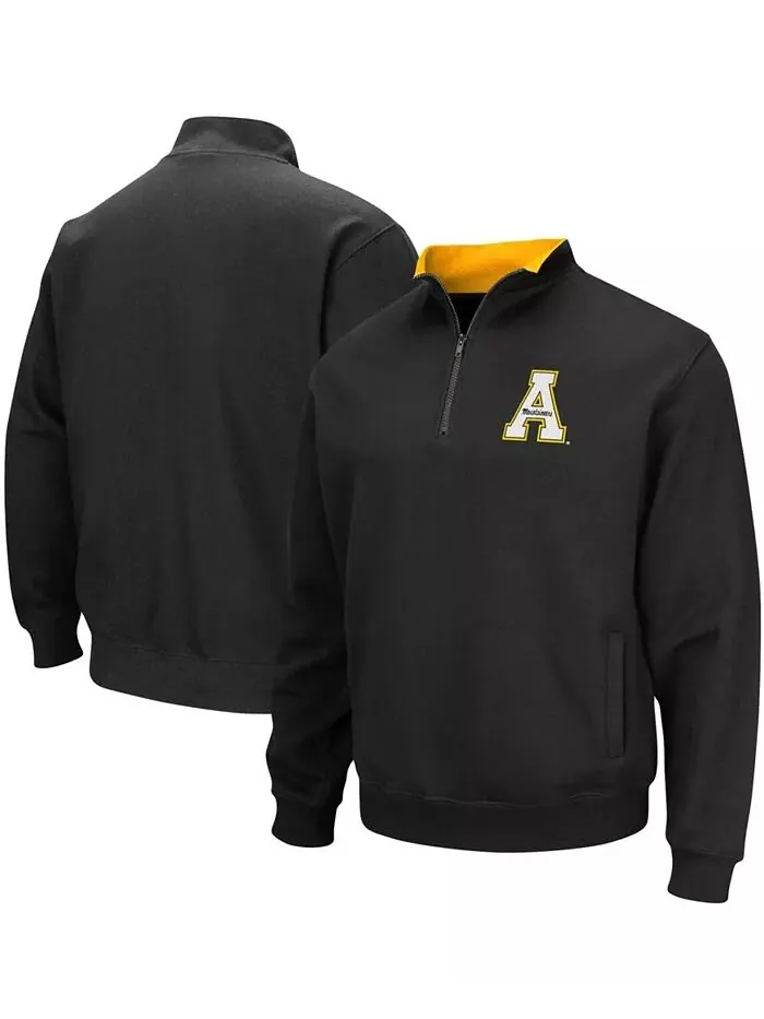 Мужская толстовка Appalachian State Mountaineers Tortugas Logo с застежкой-молнией на четверть — изображение 1 из 5, черный