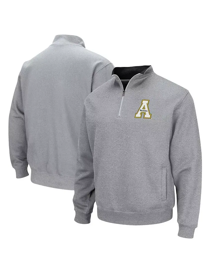 Толстовка Men's Appalachian State Mountaineers Tortugas Logo Quarter-Zip Jacket Colosseum — изображение 1 из 3, серый