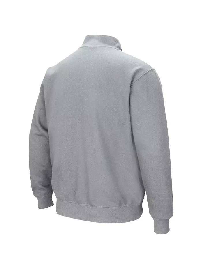 Толстовка Men's Appalachian State Mountaineers Tortugas Logo Quarter-Zip Jacket Colosseum — изображение 3 из 3, серый