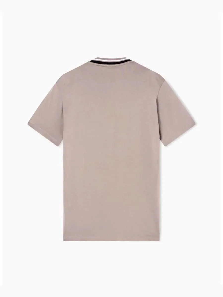 Мужская футболка с коротким рукавом и логотипом A|X Armani Exchange — изображение 3 из 4, бежевый