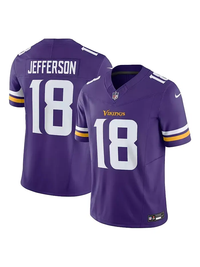 Мужская альтернативная джерси Justin Jefferson Minnesota Vikings Vapor F.U.S.E. Limited Nike — изображение 1 из 5, фиолетовый