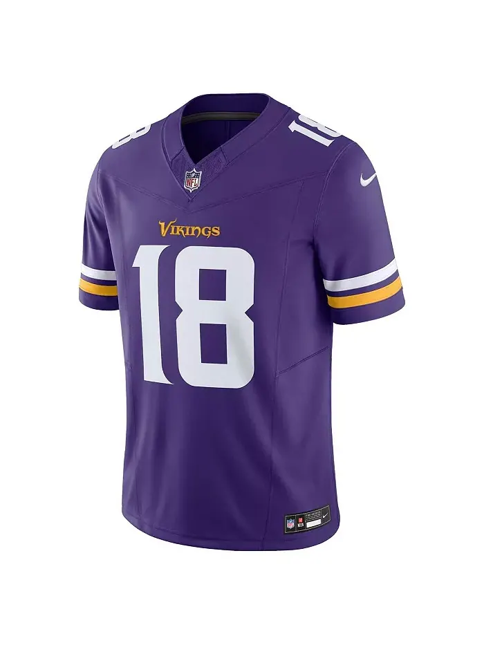 Мужская альтернативная джерси Justin Jefferson Minnesota Vikings Vapor F.U.S.E. Limited Nike — изображение 2 из 5, фиолетовый