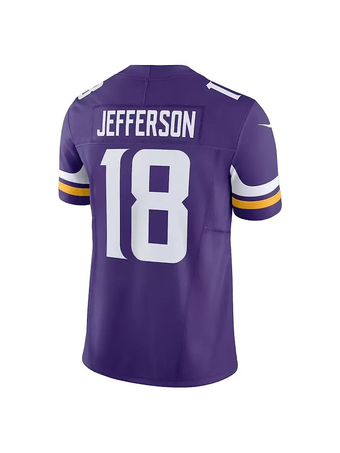 Мужская альтернативная джерси Justin Jefferson Minnesota Vikings Vapor F.U.S.E. Limited Nike — изображение 3 из 5, фиолетовый