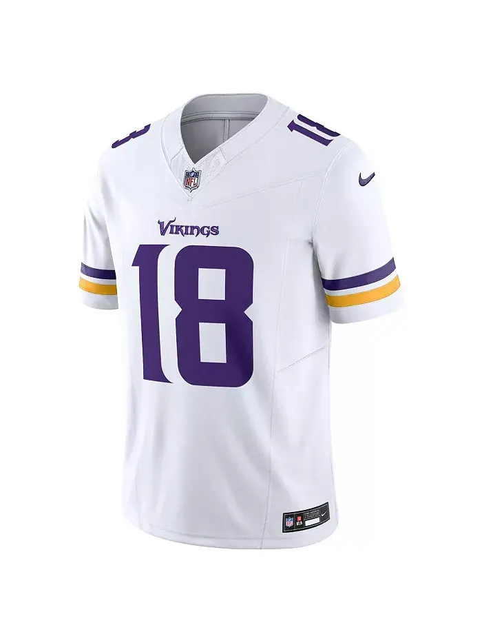 Мужская альтернативная джерси Justin Jefferson Minnesota Vikings Vapor F.U.S.E. Limited Nike — изображение 2 из 5, белый