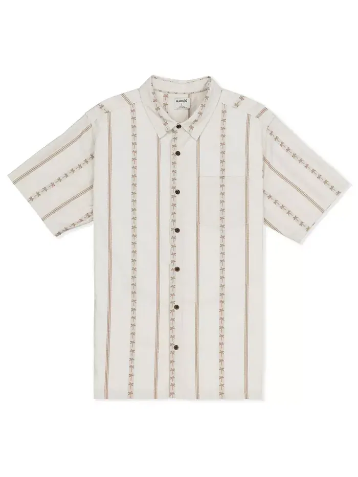 Мужская рубашка с коротким рукавом Jacquard Rincon Hurley — изображение 3 из 4, костный