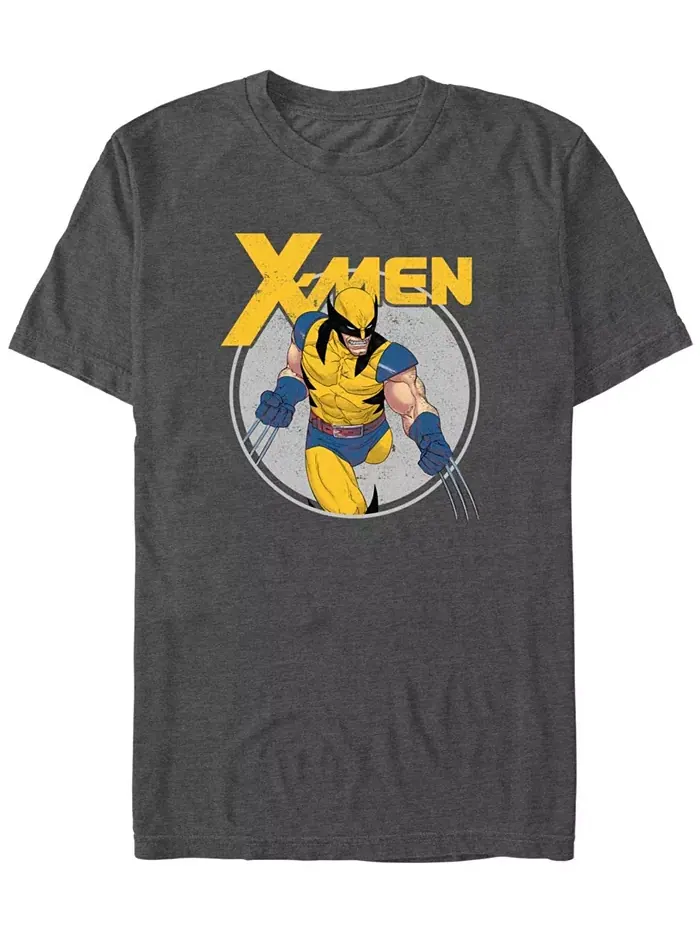 Мужская футболка X-Men Cosmic Burst с коротким рукавом Fifth Sun — изображение 1 из 3, темно-серый