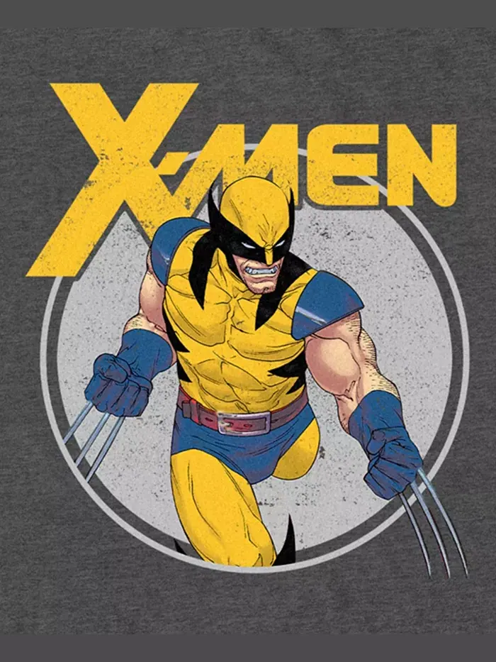 Мужская футболка X-Men Cosmic Burst с коротким рукавом Fifth Sun — изображение 3 из 3, темно-серый