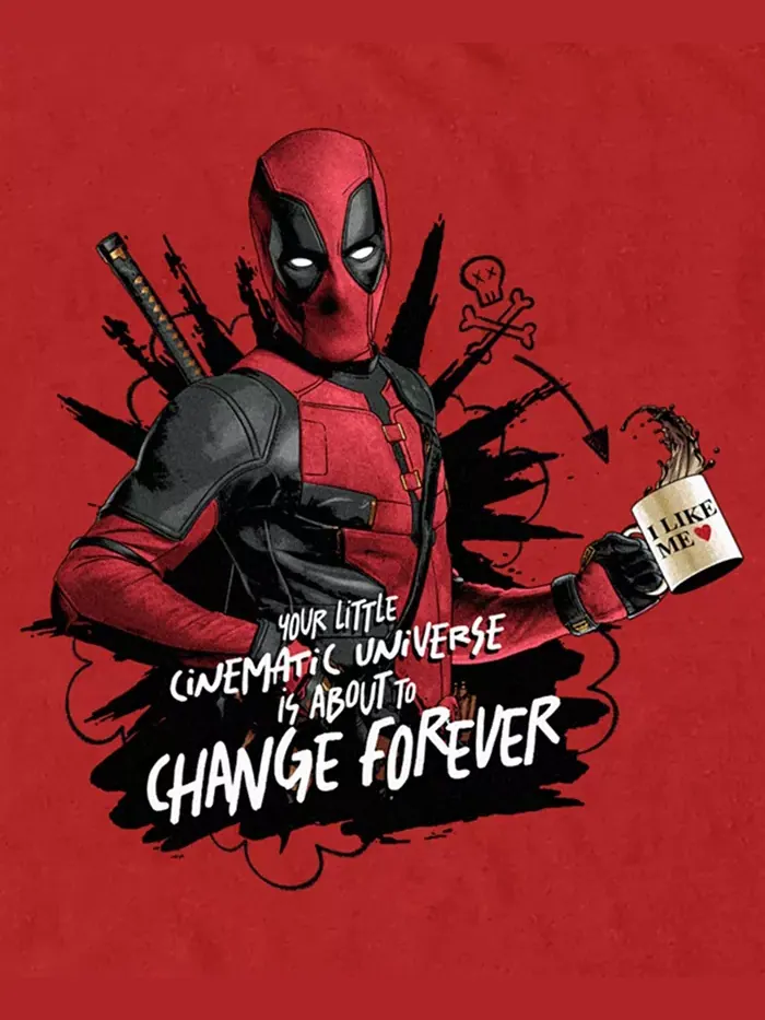 Мужская футболка с коротким рукавом Cinematic Universe Change Forever Fifth Sun — изображение 3 из 3, красный