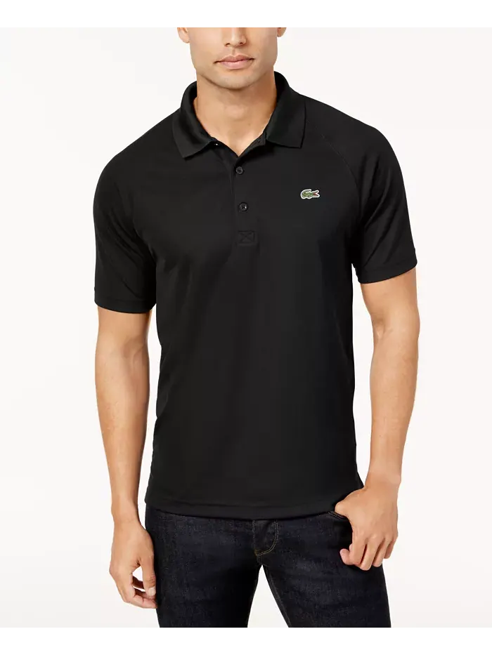 Мужское поло Lacoste классического кроя с коротким рукавом
