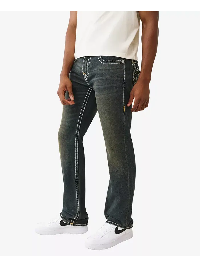 Мужские джинсы Ricky с суперстрочкой T-stitching True Religion — изображение 2 из 3, синий