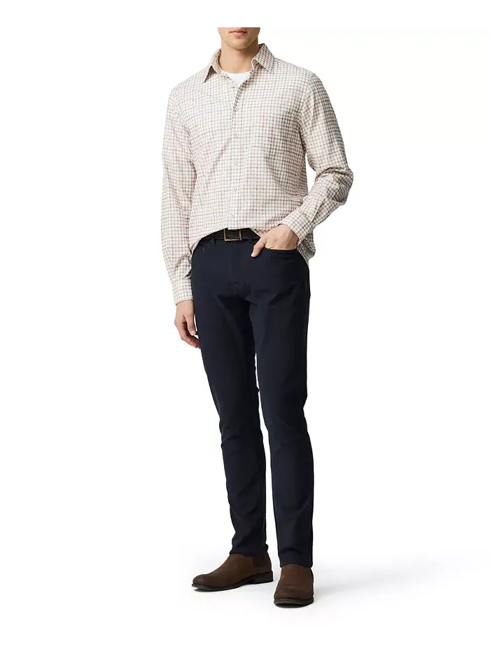 Мужская футболка Fox Street с длинными рукавами Slim Fit Rodd & Gunn — изображение 2 из 5, розовый
