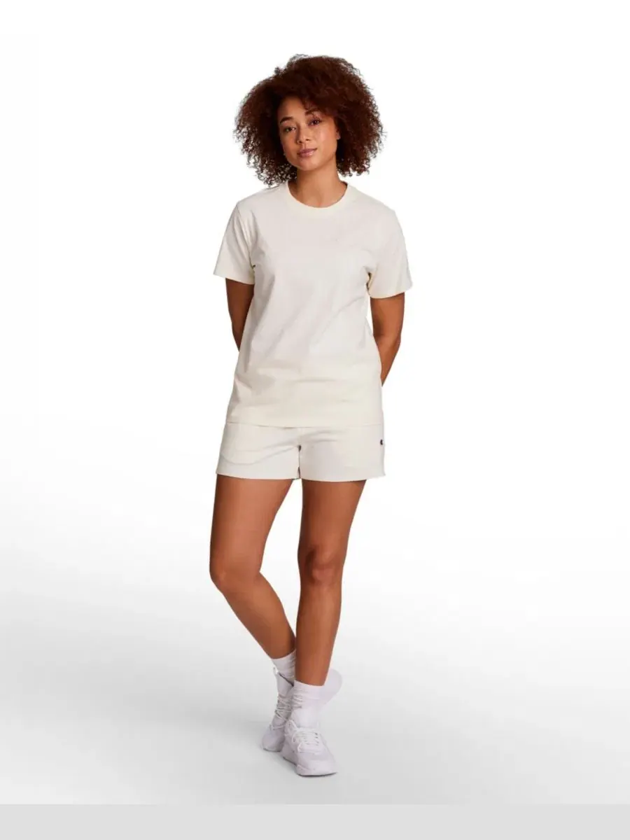 Женские шорты с логотипом C Champion, Unbleached Cotton — изображение 2 из 4