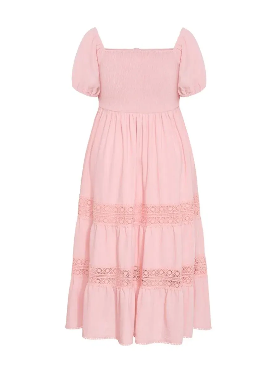 Платье макси Women's Haven с вышитой отделкой CITY CHIC, Peachy — изображение 5 из 5