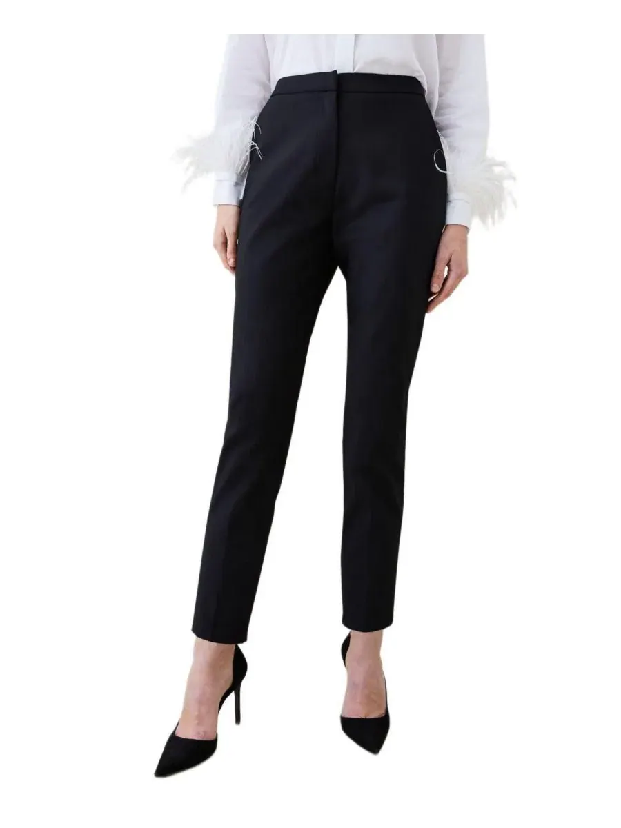 Женские брюки Essential Techno Woven Karen Millen — изображение 1 из 5, черный