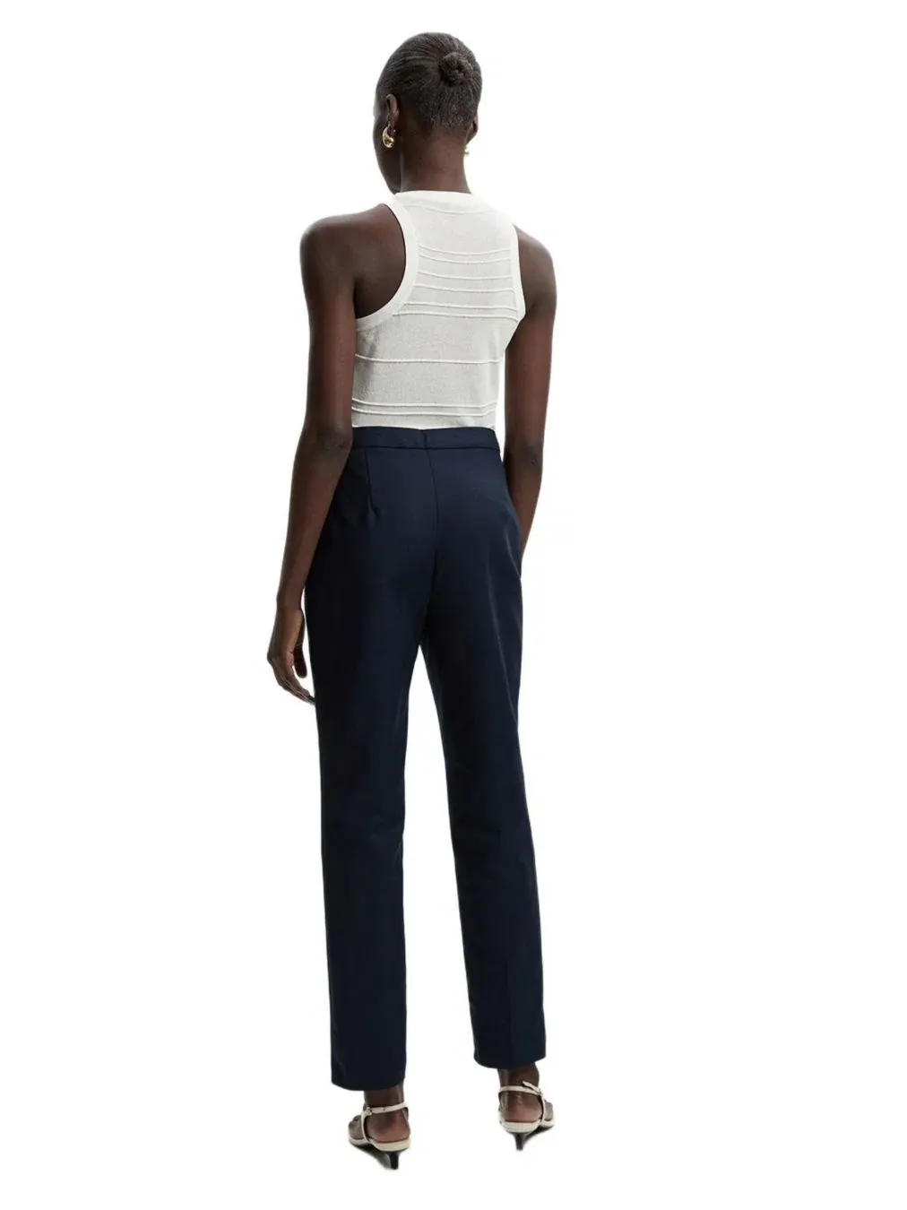 Женские брюки Essential Techno Woven Karen Millen — изображение 3 из 8, темно-синий