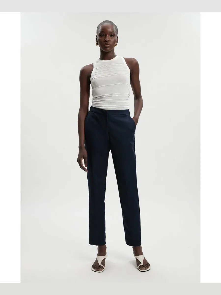 Женские брюки Essential Techno Woven Karen Millen — изображение 4 из 8, темно-синий