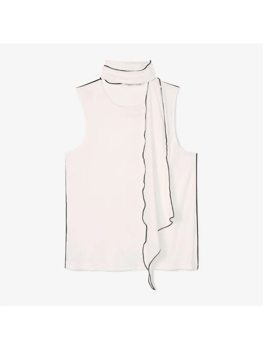 Женская майка-шарф Felicity - Cloud Jersey MMLaFleur — изображение 4 из 5, белый