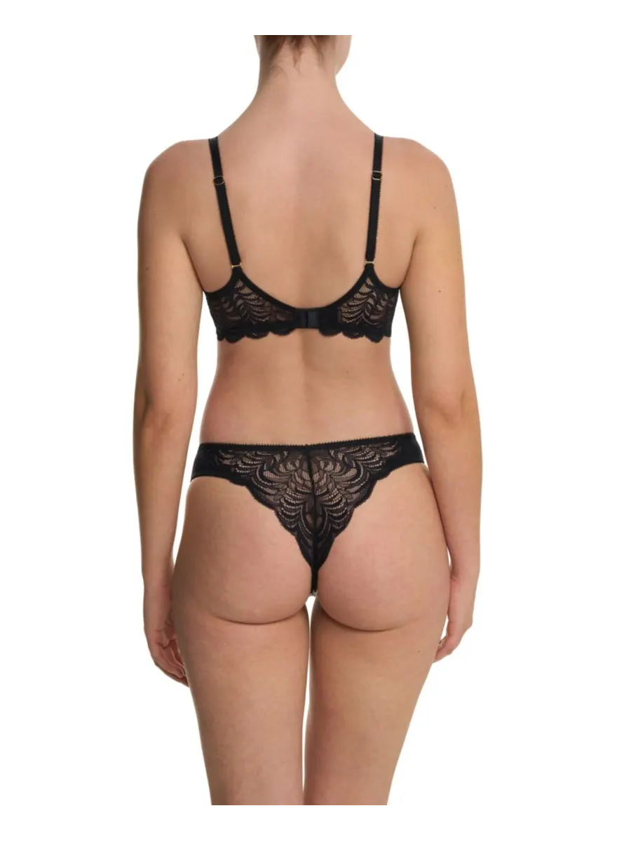 Бюстгальтер-футболка Persuasion Lace Convertible Plunge Natori — изображение 5 из 6, черный