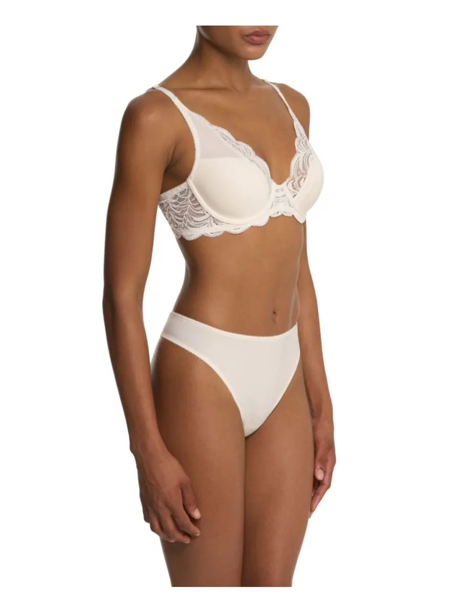 Бюстгальтер-футболка Persuasion Lace Convertible Plunge Natori — изображение 2 из 5, белый