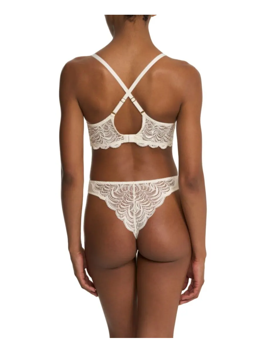 Бюстгальтер-футболка Persuasion Lace Convertible Plunge Natori — изображение 4 из 5, белый