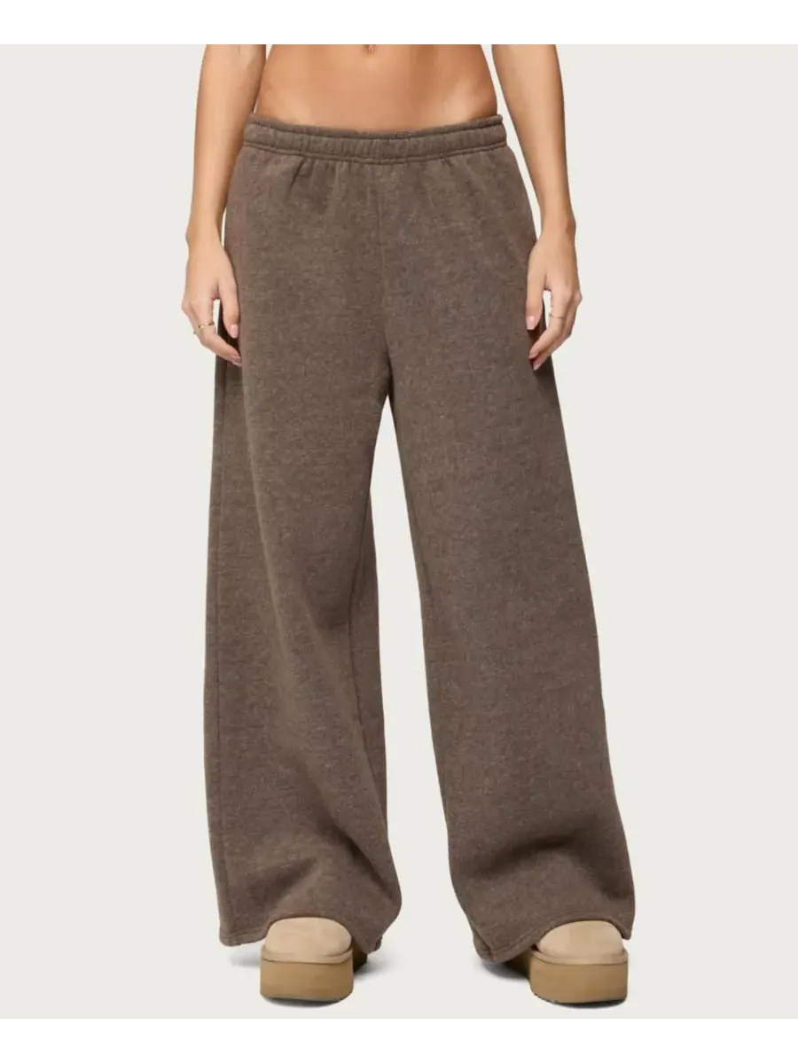 Женские спортивные брюки прямого кроя Laulie Edikted — изображение 1 из 5, коричневый