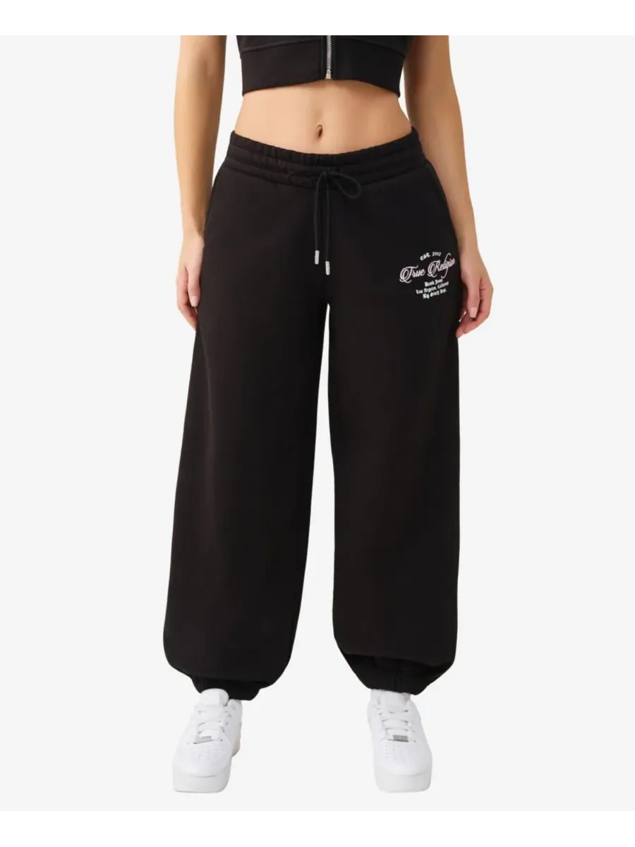 Женские спортивные брюки Crystal Baggy Joggers True Religion — изображение 1 из 3, черный
