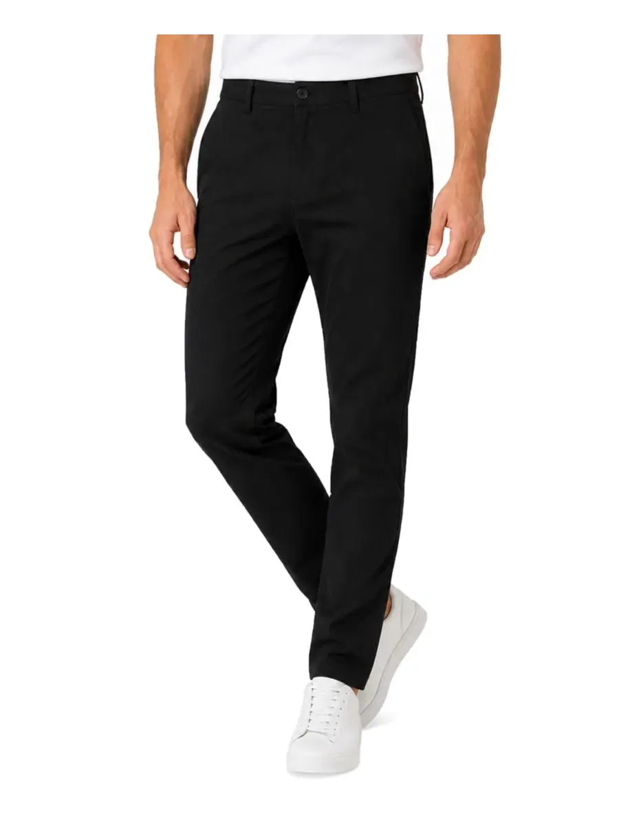 Брюки чинос с супер-стрейч тканью, Slim Fit Blu Rock — изображение 1 из 4, черный