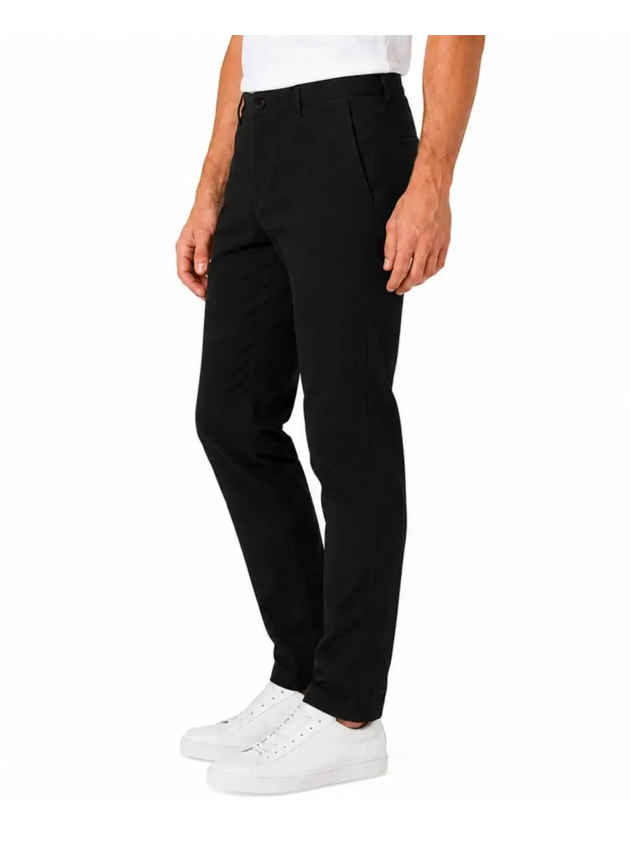 Брюки чинос с супер-стрейч тканью, Slim Fit Blu Rock — изображение 2 из 4, черный