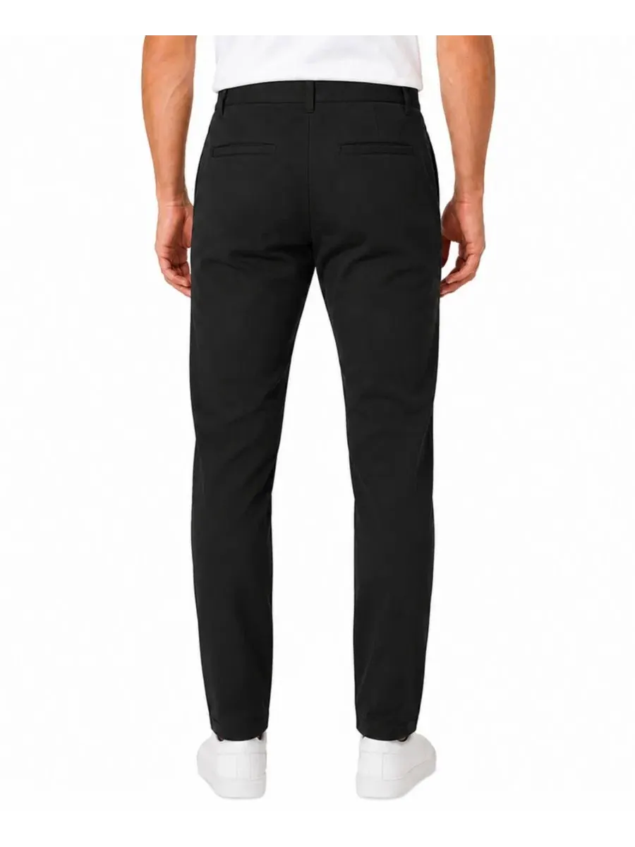 Брюки чинос с супер-стрейч тканью, Slim Fit Blu Rock — изображение 3 из 4, черный