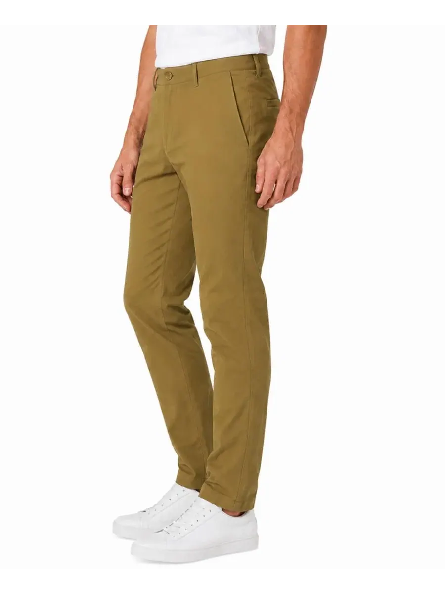Брюки чинос Slim Fit Super Stretch Blu Rock — изображение 2 из 5, хаки