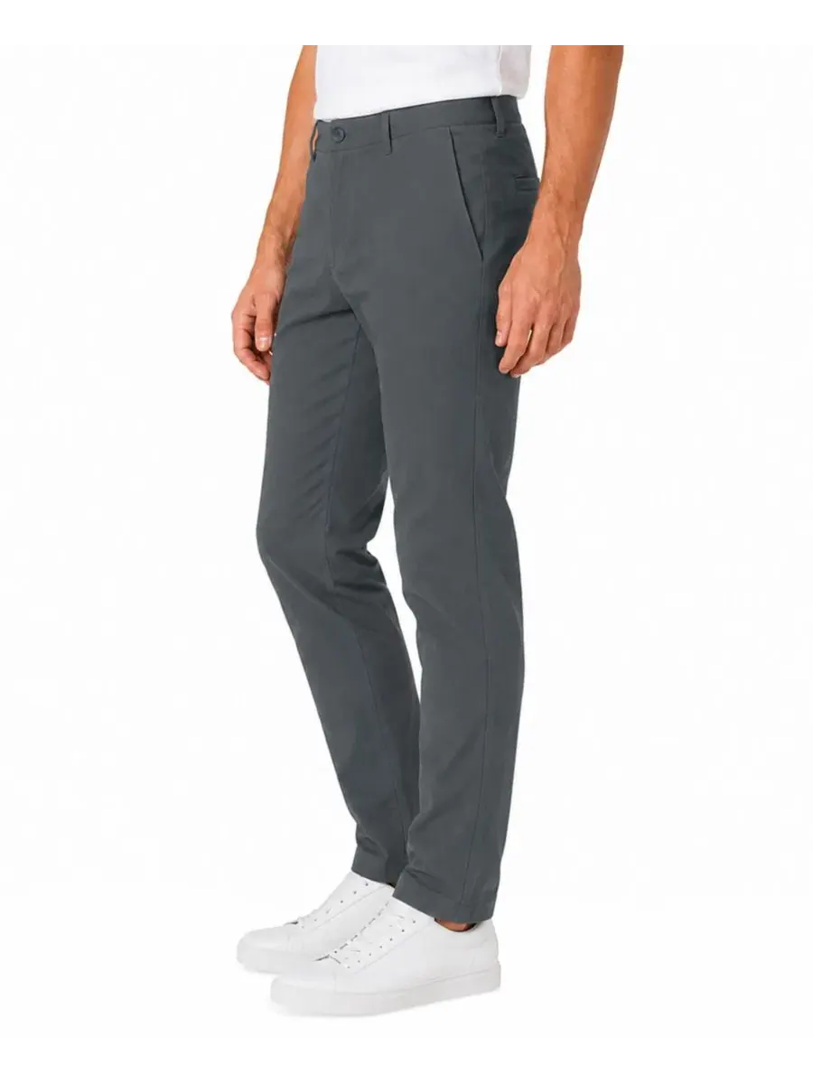 Брюки чинос Slim Fit из супер-стрейч ткани Every Day Chino Blu Rock — изображение 2 из 5, серый
