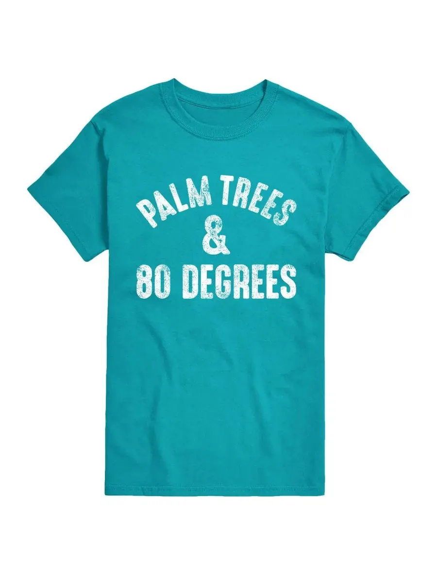 Мужская футболка с принтом Palm Trees And 80 Degrees AIRWAVES — изображение 1 из 3, синий