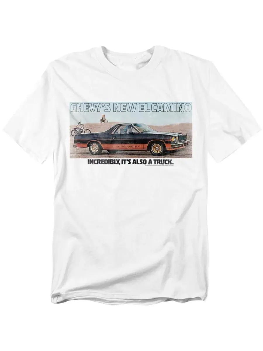 Футболка с принтом Chevy El Camino Corvette — изображение 1 из 3, белый