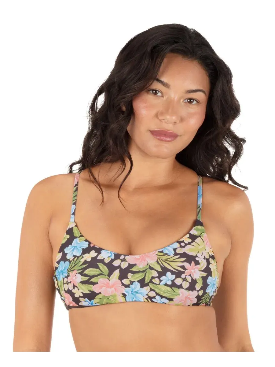 Купальник женский раздельный Hurley Miami Garden Cross-Back Bikini Top — изображение 9 из 9, еж/перезвонок