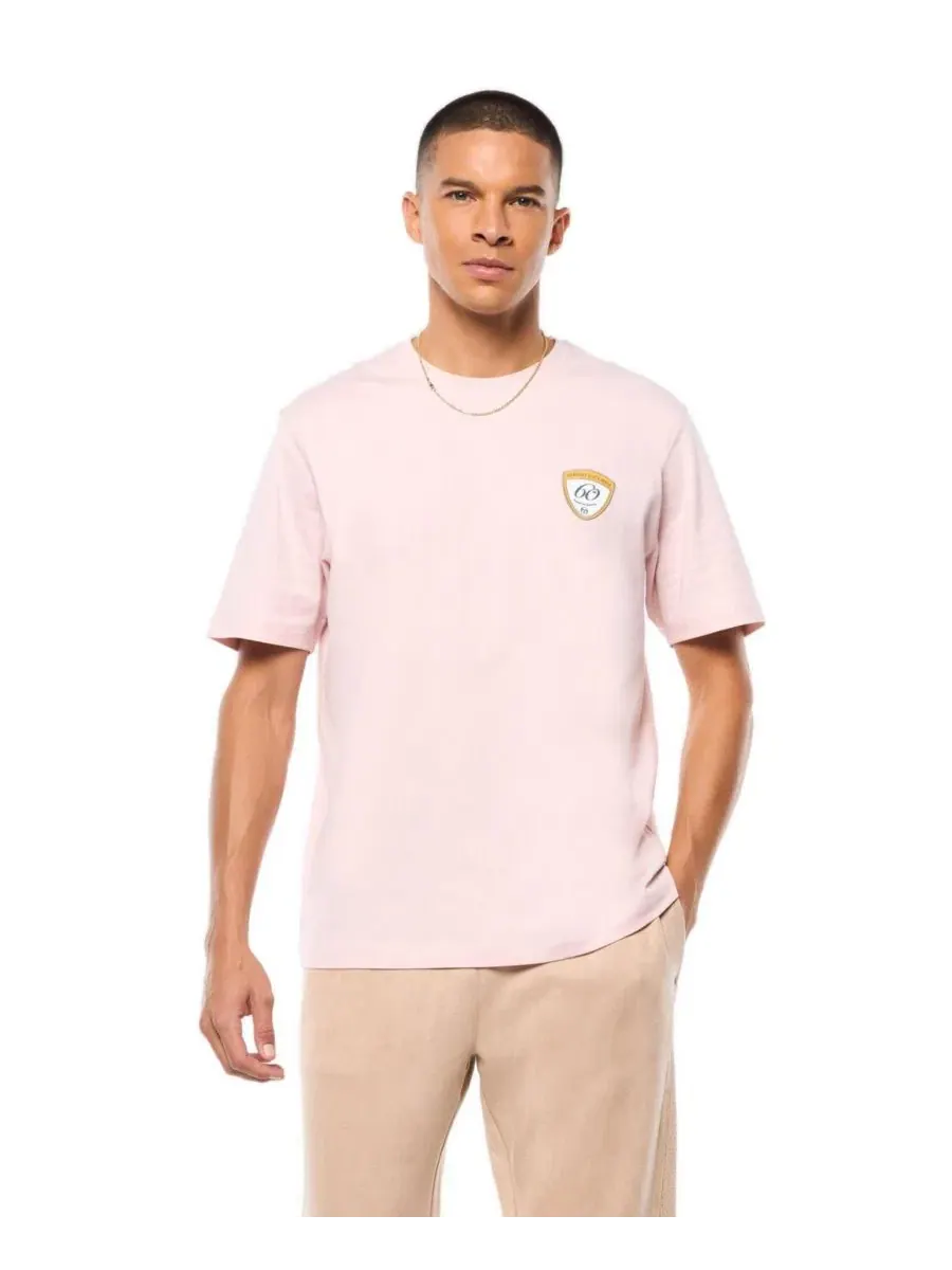 Футболка с вышивкой Anniversario Sergio Tacchini — изображение 1 из 5, бежевый