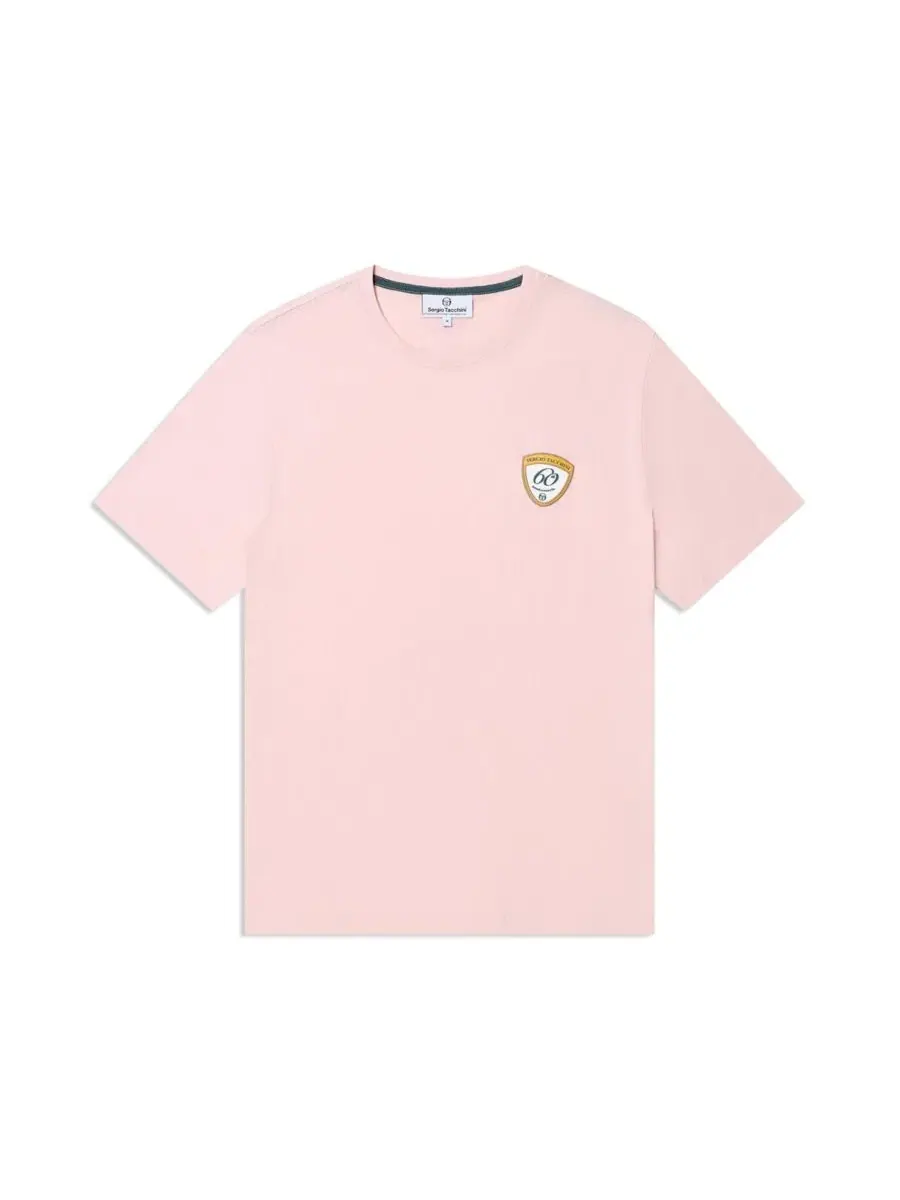 Футболка с вышивкой Anniversario Sergio Tacchini — изображение 5 из 5, бежевый