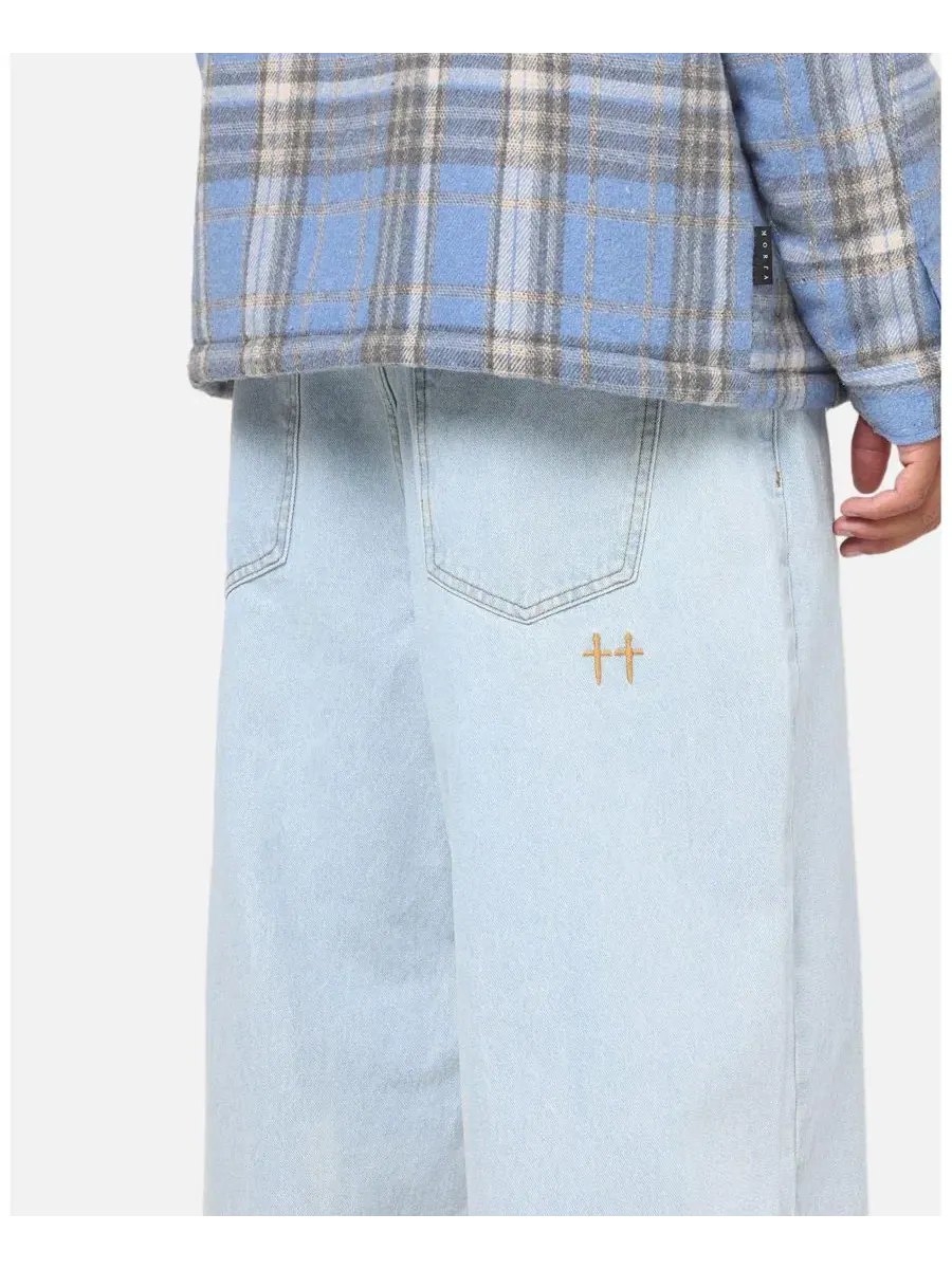 Джинсы свободного кроя Umbra Jeans SAINT MORTA — изображение 4 из 4, синий