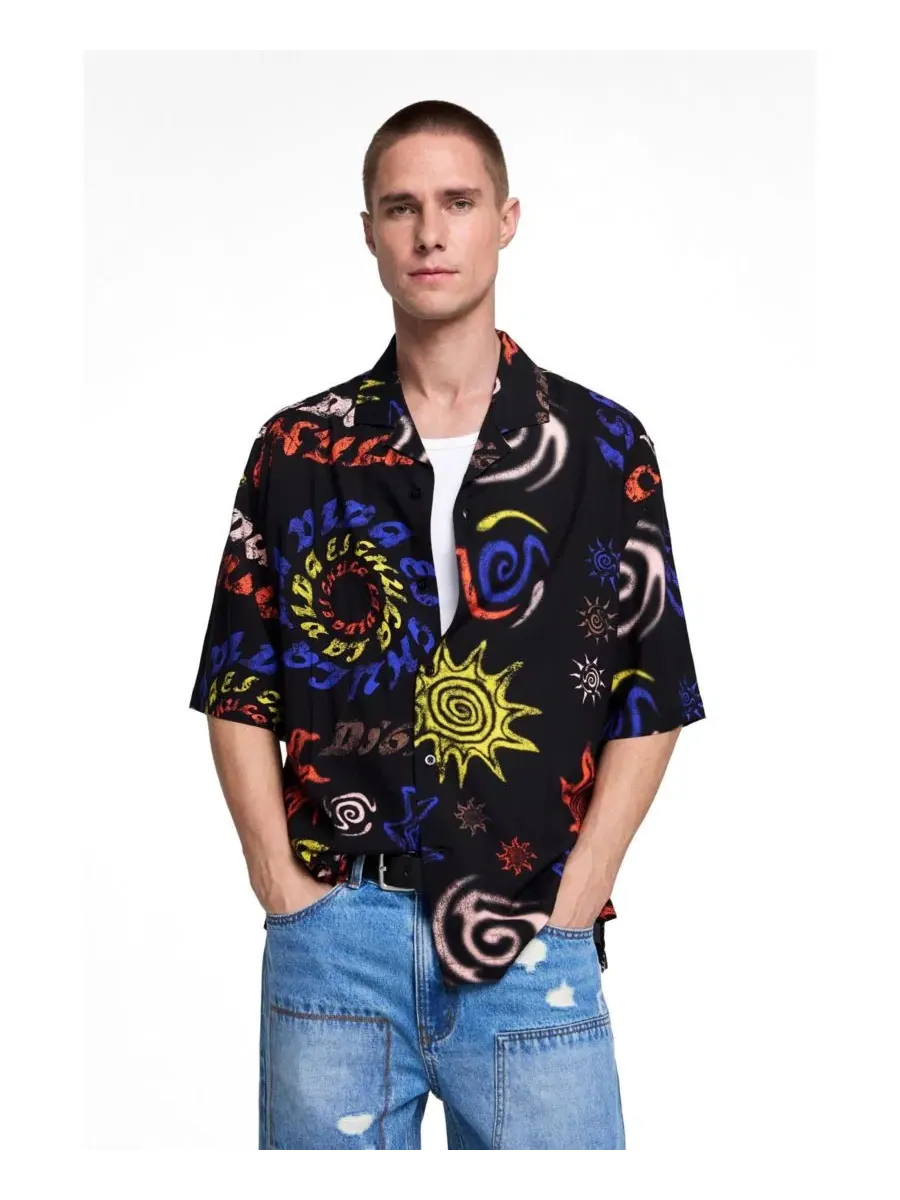 Мужская рубашка с принтом Desigual