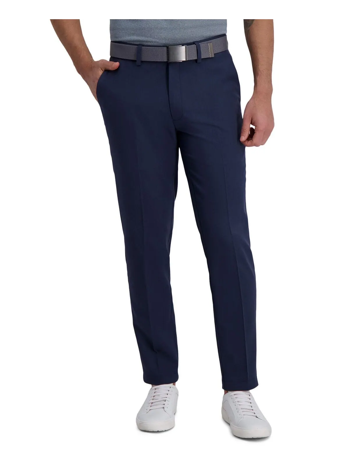 Брюки cool right performance flex slim fit flat front Haggar