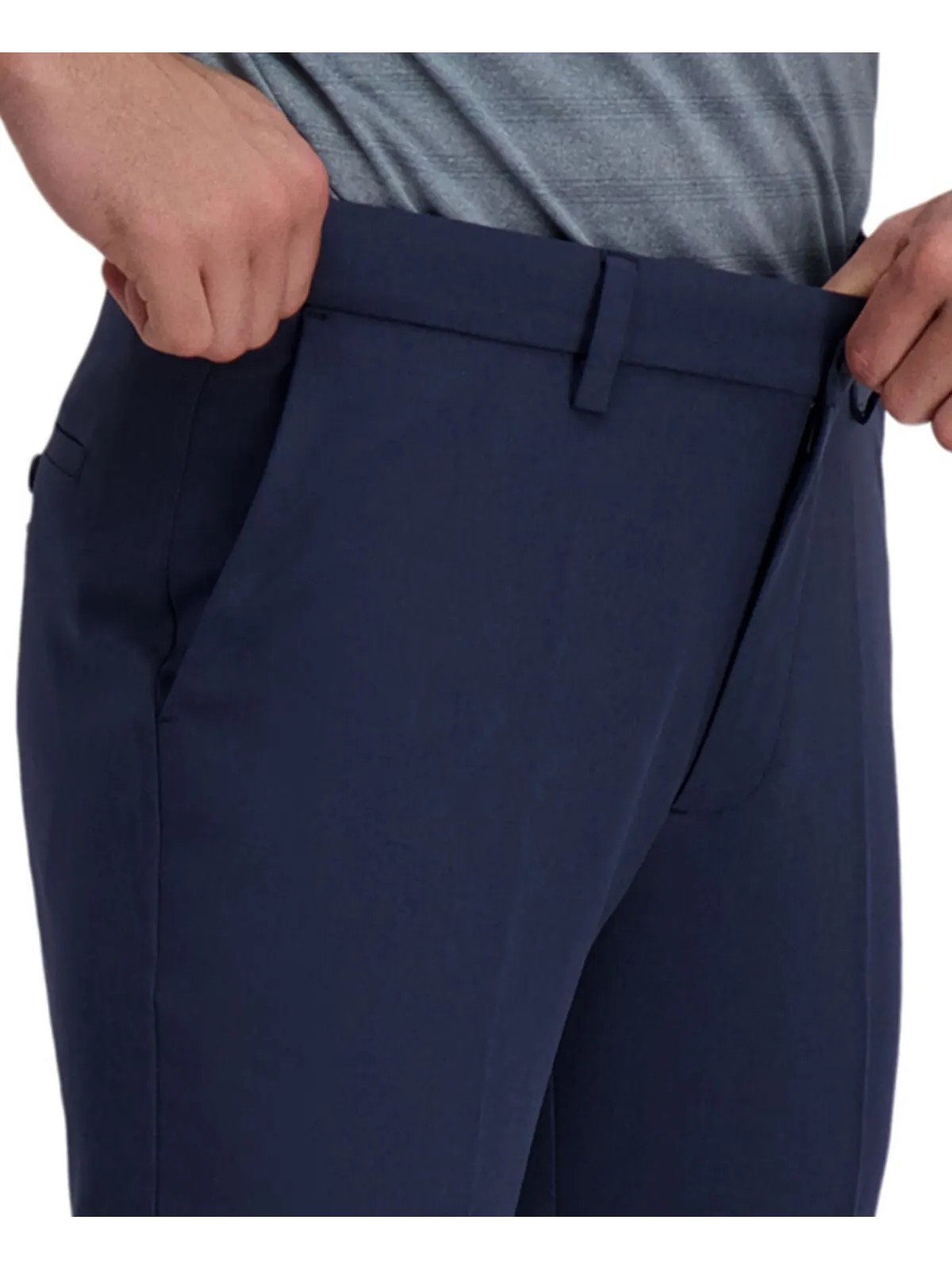 Брюки cool right performance flex slim fit flat front Haggar — изображение 4 из 9, чернильный