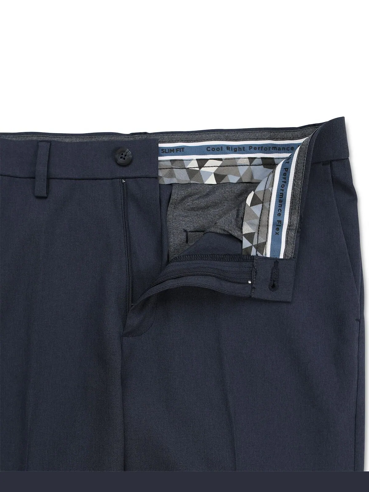 Брюки cool right performance flex slim fit flat front Haggar — изображение 5 из 9, чернильный