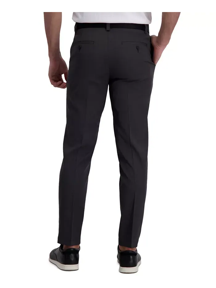 Брюки Cool Right Performance Flex Slim Fit с плоской передней частью Haggar — изображение 2 из 6, темный серый