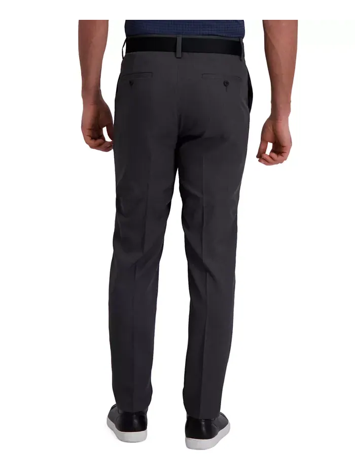 Брюки Cool Right Performance Flex Slim Fit с плоской передней частью Haggar — изображение 2 из 7, серый
