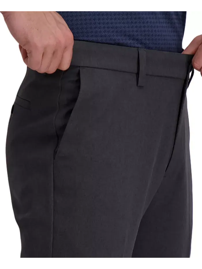 Брюки Cool Right Performance Flex Slim Fit с плоской передней частью Haggar — изображение 4 из 7, серый